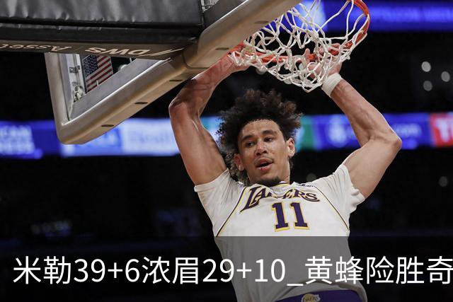 米勒39+6浓眉29+10 黄蜂险胜奇才喜迎连胜